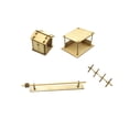 thumbnail image 3 of 1:72building Model Kits 3D Puzzles DIY Painting Layout Scenery Wooden Model Kits Style A, 3 of 9