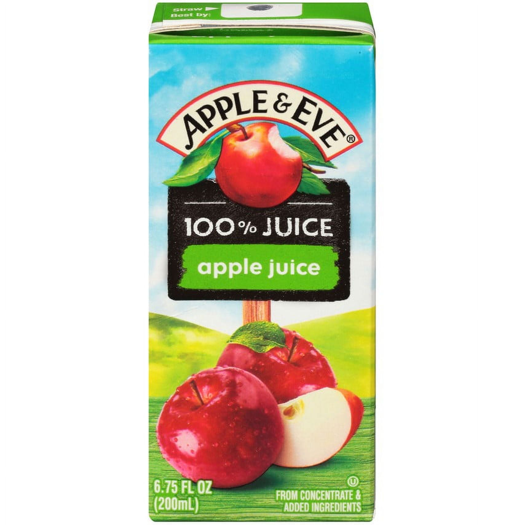 (3 pack) Apple & Eve 100% Apple Juice, 6.75 fl oz, 8 Count