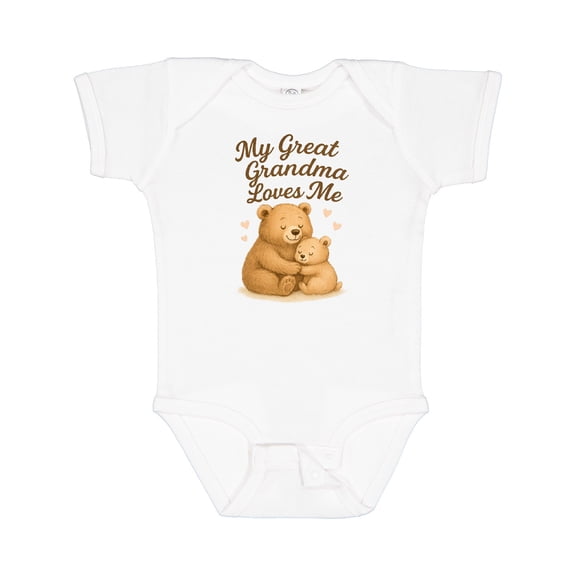 Inktastic My Great Grandma Loves Me Bears Boys or Girls Baby Bodysuit