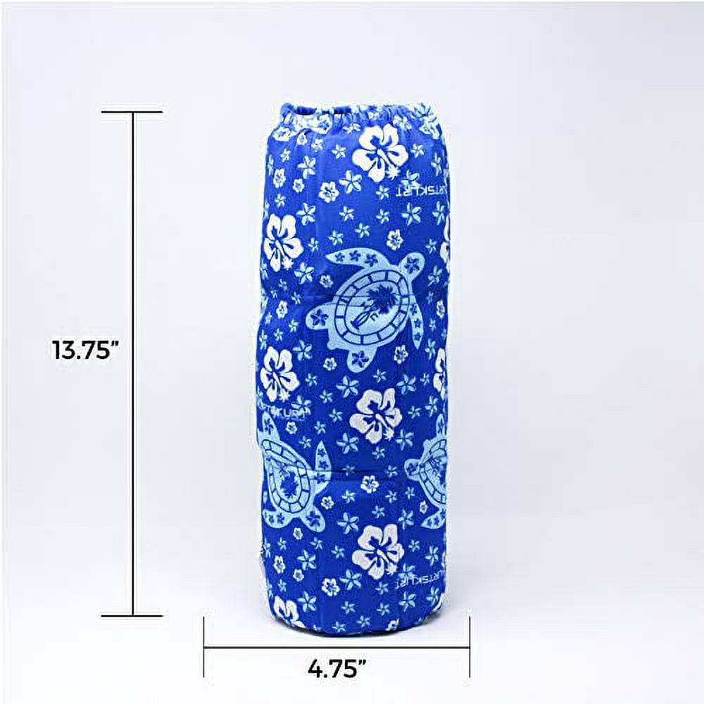 HurtSkurt - 2 in 1 - Harness-Free Fashionable Cold Therapy Compression Gel Sleeve & Ice Pack Stretch-to-Fit Large (Turtle Bay)