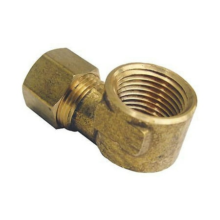 Int Elbow - LARSEN SUPPLY CO. INC. 17-7033 3/8CMPx1/FPT Brass Elbow