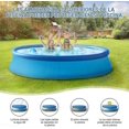 thumbnail image 3 of Cubierta de piscina redonda con aro metálico y cordón, protege de la lluvia y los contaminantes - Diámetro: 335 cm, 3 of 4