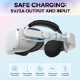 thumbnail image 4 of Correa para la cabeza VZNEK compatible con Oculus Quest 2 con 6000 mAh, 4 of 4