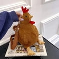 thumbnail image 6 of vlrwzc Plush Hen Shoulder Bag Purse Cute Chicken Bag Cartoon Hen Crossbody Bag Handbag Funny Animal Crossbody Purse for Women, 6 of 7