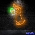 thumbnail image 3 of Handmadetneonsign Dachshund Drinking Tequila Neon Sign, Dachshund Tequila Led Sign, Bar Wall Art 93639, 3 of 5