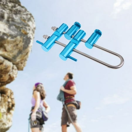 Climbing Rack Descender Rappelling Mountaineering Outdoor 4 Rope Clip ...