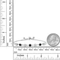 thumbnail image 2 of Gem Stone King 925 Sterling Silver Round White Moissanite and Black Diamond Tennis Bracelet for Women (2.43 Cttw, Gemstone Birthstone, Round 4.5MM, Fully Adjustable up to 9 inch), 2 of 4