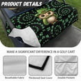 thumbnail image 6 of Whosucclay Owl Clover 4 Front Pockets Golf Cart Seat Cover Comfortable for Yamaha EZGO Club Car Icon, Foldable Design Golf Cart Protector, 6 of 7
