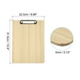thumbnail image 2 of Uxcell Wooden Clipboard for 8.5"x11" Paper, Standard A4 Letter Size Office Clip Boards, Wood Texture, 2 of 6