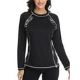 thumbnail image 1 of Women's Printed Rash Vest Long Sleeve UV Swim Shirts Rash, 1 of 5