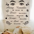 thumbnail image 1 of Adhesivos de pared «Recuerda siempre que eres más valiente, más inteligente y más fuerte», 1 of 3