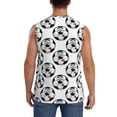 thumbnail image 4 of Haiem Men's Happy Football Print Tank Tops Summer Sleeveless Cut Off Workout T-Shirts Fitness Vest Athletic Undershirts-3X-Large, 4 of 8