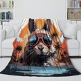 thumbnail image 4 of Bunny Blanket Ultra-Soft Micro Fleece Blanket Soft And Warm 3D Printed Blanket, 4 of 8