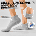 thumbnail image 2 of 6 pairs of men's athletic socks,high-quality and affordable,sweat and moisture wicking, breathable and non-slip,high-performance elastic,fitness,yoga,mountaineering,hiking training socks, 2 of 6