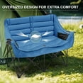 thumbnail image 7 of NAIZEA Double Camping Chair, Folding Camping Loveseat Duo Chair for Adults, Oversized Double Folding Chair, Camping Bench Lawn Chairs Patio Lounge Chairs for Adults, 7 of 7