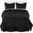 thumbnail image 5 of Bare Home  Microfiber Comforter, Sheet Set, and Bed Skirt Black/White/White Full XL 8 Piece, 5 of 5
