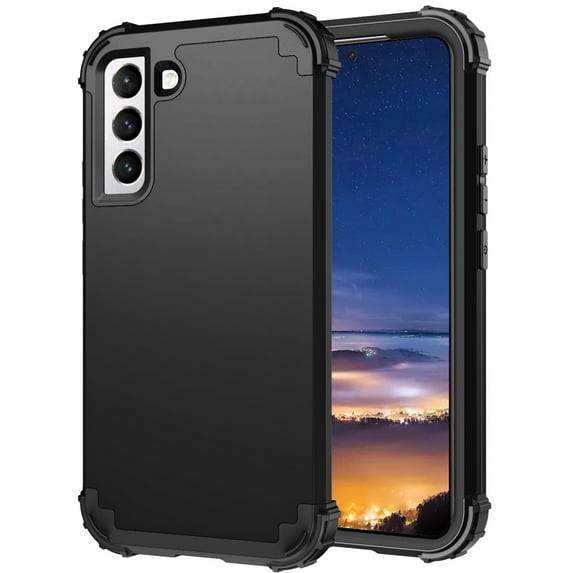 ELEHOLD Rugged Case for Samsung Galaxy A14 5G Hard PC Soft Silicone Hybrid Shockproof Scratch-Resistant Anti-Fingerprint Slim Thin Case for Samsung Galaxy A14 5G,Black