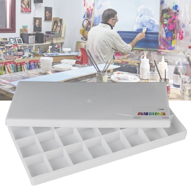 Herramientas de pintura, caja cuadrada de pintura pigmentada, suministros de arte para dibujo con acuarela, características de vanguardia