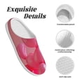 thumbnail image 5 of KLL Pink Balloon Puppy Art Pattern Adult Unisex Cozy Slippers,Fuzzy Slip-on Slippers TPR Sole Slippers Comfort Plush Home Footwear for Indoor & Outdoor-39/40, 5 of 7