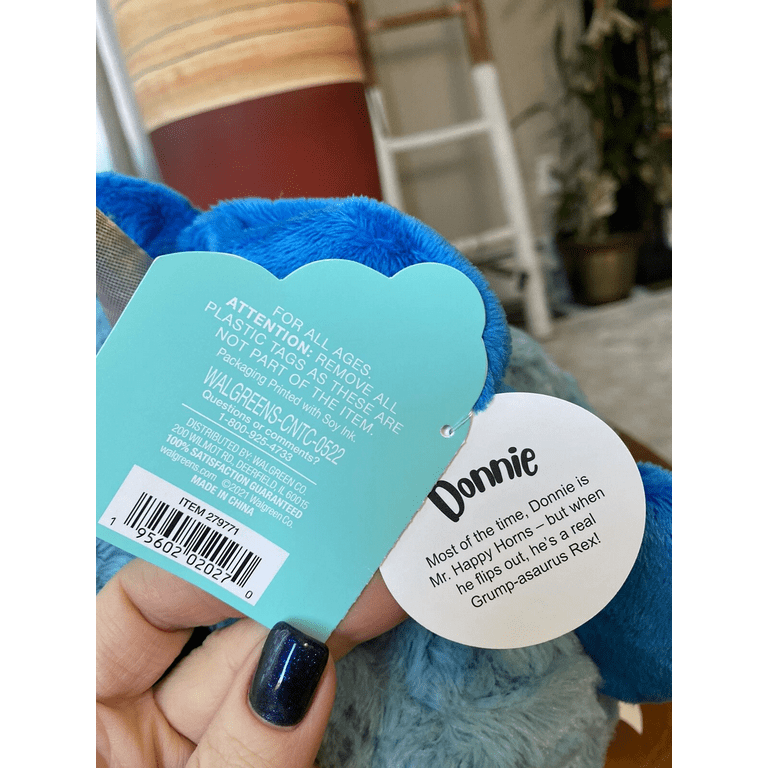 HUG ME Reversible Flip Dinosaur Stuffed Animal Plush Grump-asaurus