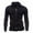 Black, variant on UTTOASFAY Men'S Fall Solid Color Jacket Sweater Casual Jacket Dark Gray 12(XXL)