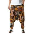 thumbnail image 3 of Seyurigaoka Men’ s Trousers Floral Print High Waist Harem Pants Loose Pants, 3 of 6