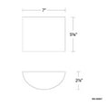thumbnail image 3 of WAC Lighting Pocket 7" 1-Light LED Traditional Aluminum Wall Sconce in White, 3 of 3