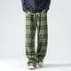 thumbnail image 4 of ShomPort Women's Lounge Pants Comfy Wide Leg Plaid Pants Casual Loose Elastic Waisted Lounge with Pockets, Regular, 4 of 7