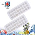 thumbnail image 4 of CRCMURE Ice Cube Mold 24 Cubes Silicone Ice Tray Silicone Ice Cubes Tray For Freezer Jelly Cubes Tray（2pc）, 4 of 7