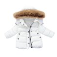 thumbnail image 2 of ATOGUTA Boys Girls Winter Jacket Warm Winter Coat Windproof Rain Jacket Snow Coat White, Size 6M-5T, 2 of 4