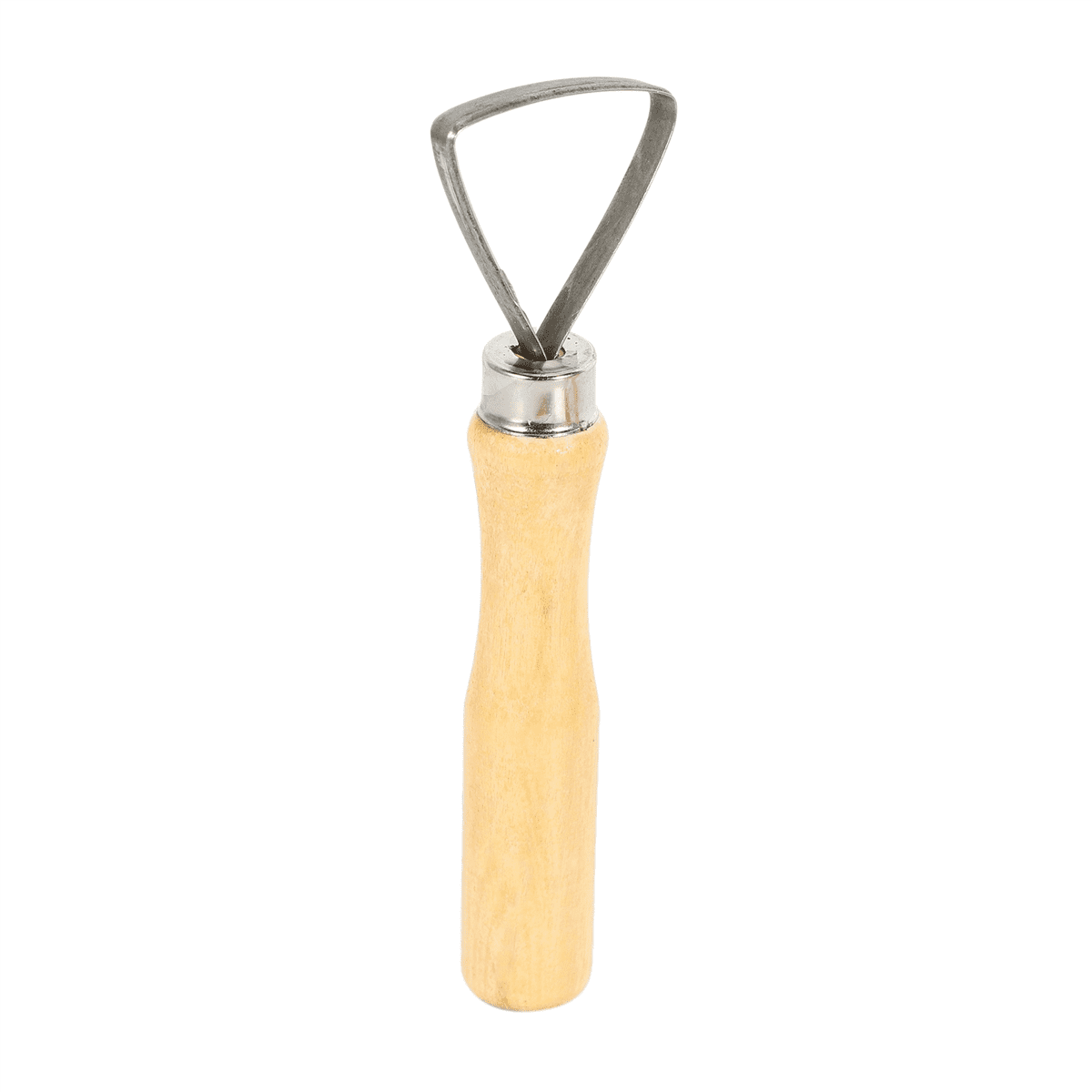Metal + Wood Thick Handle Flat Wire Cutter Clay Pottery Sculpting Tool Set Pack of 40