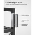 thumbnail image 3 of Estante de almacenamiento SONGMICS de metal de 3 niveles con ruedas de 80 cm de ancho, 3 of 5