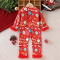 thumbnail image 4 of CAICJ98 Newborn Christmas Sleepers Baby Girl Christmas Satin Pajamas Infant Pajamas Romper Jumpsuit Girl Pjs (Red,12-18 Months), 4 of 9