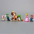 thumbnail image 1 of 6 Pcs/Ensemble Supermariominiaction Figurine Jouet Carte Décorations Collection Cadeau, 1 of 5