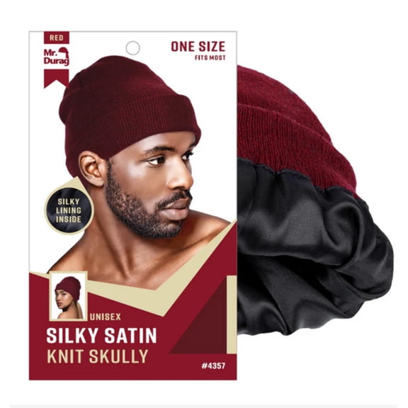 Mr. Durag Silky Satin Knit Skully Beanie Assorted Colors 04357