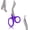Purple Color Handle, variant on OdontoMed2011 EMT 7.5" Trauma Shears - Stainless Steel Bandage Scissors Fluoride Coated for Nursing Purposes-Sharp Scissor Perfect for EMS, Doctors, Nurses, Cutting ( Purple ) Emt- ODM