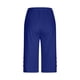 thumbnail image 5 of Leggings capri de 7/8 para mujer: color liso, ligeros, transpirables, cintura elástica para el verano, tallas S-XXXL, 5 of 6