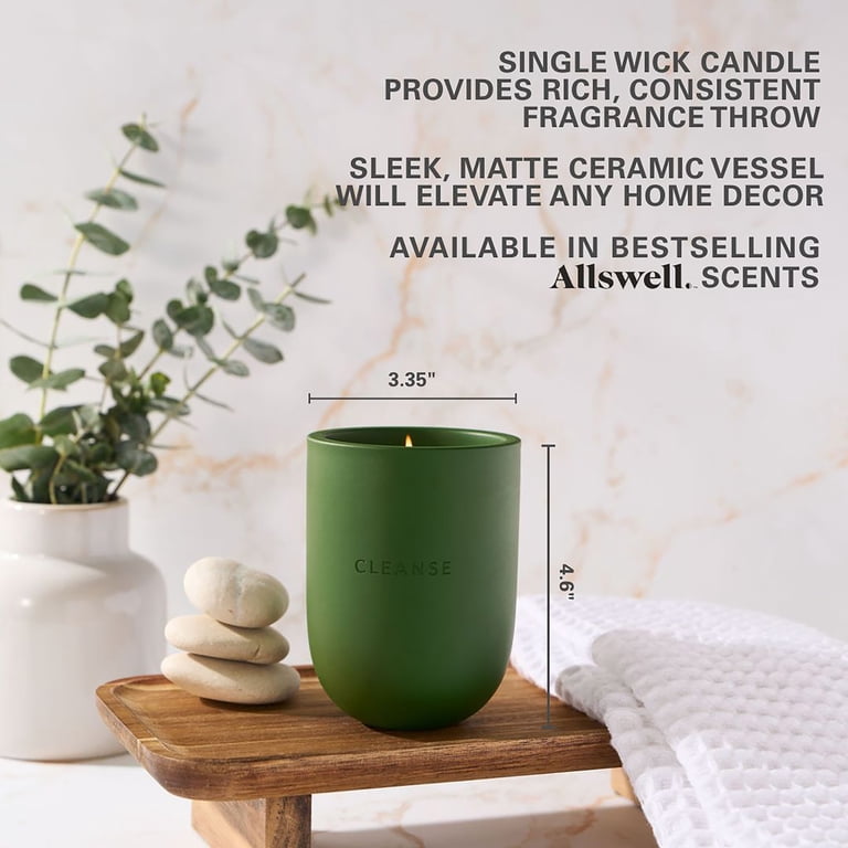 Allswell Cleanse Fresh Orange, Sage Leaf + Sea Salt Scented 1-Wick