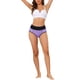 thumbnail image 2 of INSPIRAR CHIC Ropa interior de mujer con control de abdomen de cintura alta, bragas de color bloque XXL en púrpura brillante, 2 of 4