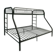 ACME Eclipse Industrial Bunk Bed (Twin/Full), Black Metal