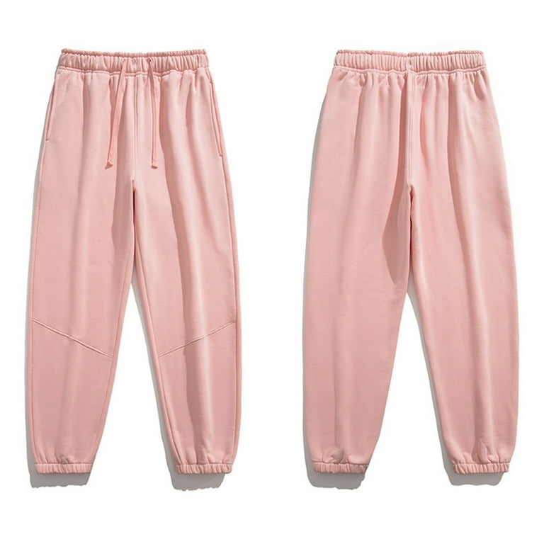 CAICJ98 Men'S Pants Mens Fashion Joggers Sports Pants Workout Trousers  Casual Cargo Pants Pink,L