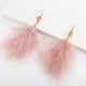 thumbnail image 3 of Joyería de moda Pendientes de gran marca Pendientes de felpa de plumas exageradas Pendientes de mujer elegantes de lujo Regalo único, 3 of 5