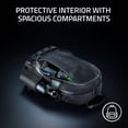 thumbnail image 3 of Razer Rogue v3 14"" Gaming Laptop Backpack: Travel Carry On Computer Bag - Tear and Water Resistant - Mesh Side Pocket - Fits 14 inch Notebook - Black, 3 of 5