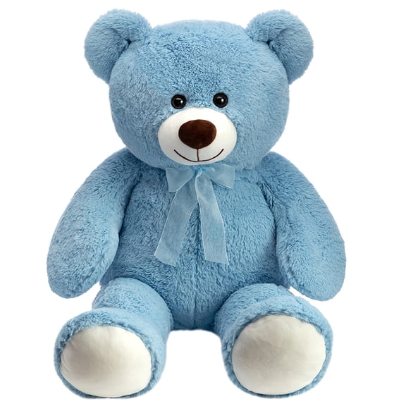 HollyHOME 36 Inch Large Teddy Bear Big Plush Stuffed Animal Soft Cuddly Toy Gift for Girlfriend Kids Valentine's Day Blue