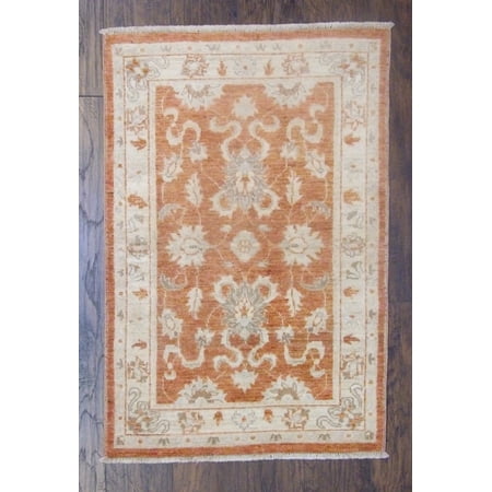 Wahi Rugs Hand Knotted Oushak Chobie Natural-dye 2'0"x4'0" -w526