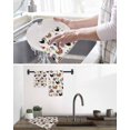 thumbnail image 5 of Farmhouse Rooster Kitchen Dish Towels for Drying Dishes Set of 3, Country Watercolor Flowers Wood Grain Waffle Weave Microfiber Hand Tea Bathroom Towels Quick Dry & Absorbent Towel 15.7x23.6, 5 of 7