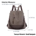thumbnail image 2 of Women Backpack Purse Waterproof Nylon Anti-theft Rucksack Lightweight Shoulder Bag Beige, 2 of 5