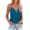 Blue, variant on V Neck Tank Tops For Women Sevevn Women's Ribbed Knit Cami Crop Top Spaghetti Strap Sleeveless V Neck Camisole Tank Top Bodysuit For Women