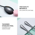 thumbnail image 4 of 2 Black Stainless Steel Spoons Salad Spoon Salad Fork Portioning Spoon Hotel Restaurant Communal Portioning Spoon Serving Spoon Set, 4 of 5