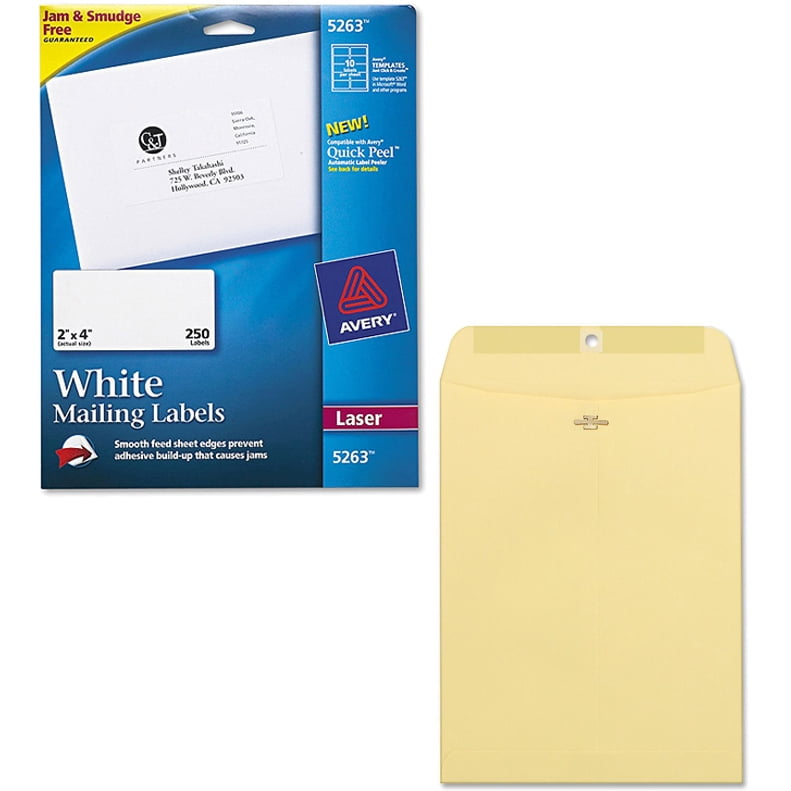 Avery Laser Shipping Labels with TrueBlock Technology, White 2